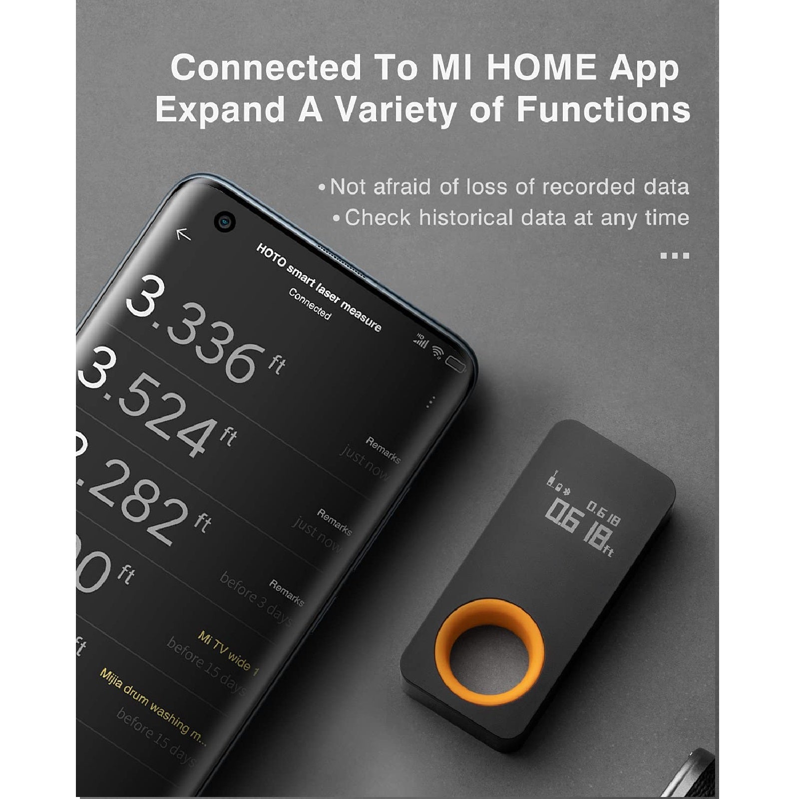 HOTO Smart Laser Measure with Bluetooth – H&A Middle East FZC-LLC